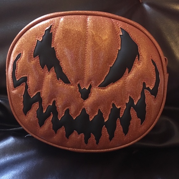 SOLD Love Pain And Stitches Double Sided Pumpkin - Picture 2 of 4